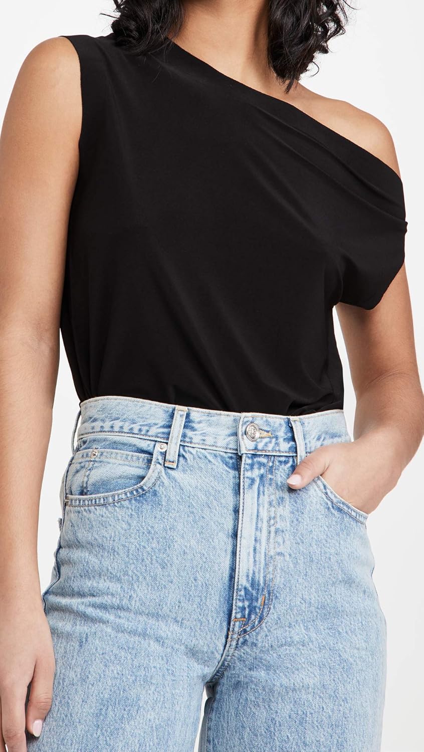 Norma Kamali womens Shirt, Black, Medium US - Image 3