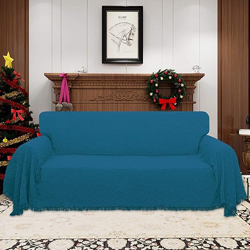 Miniatura 2 de Easy-Going funda de sofá de jacquard, geométrica, fundas para 3cojines de sofá, para sofás seccionales con forma de L, funda de sofá para perros,