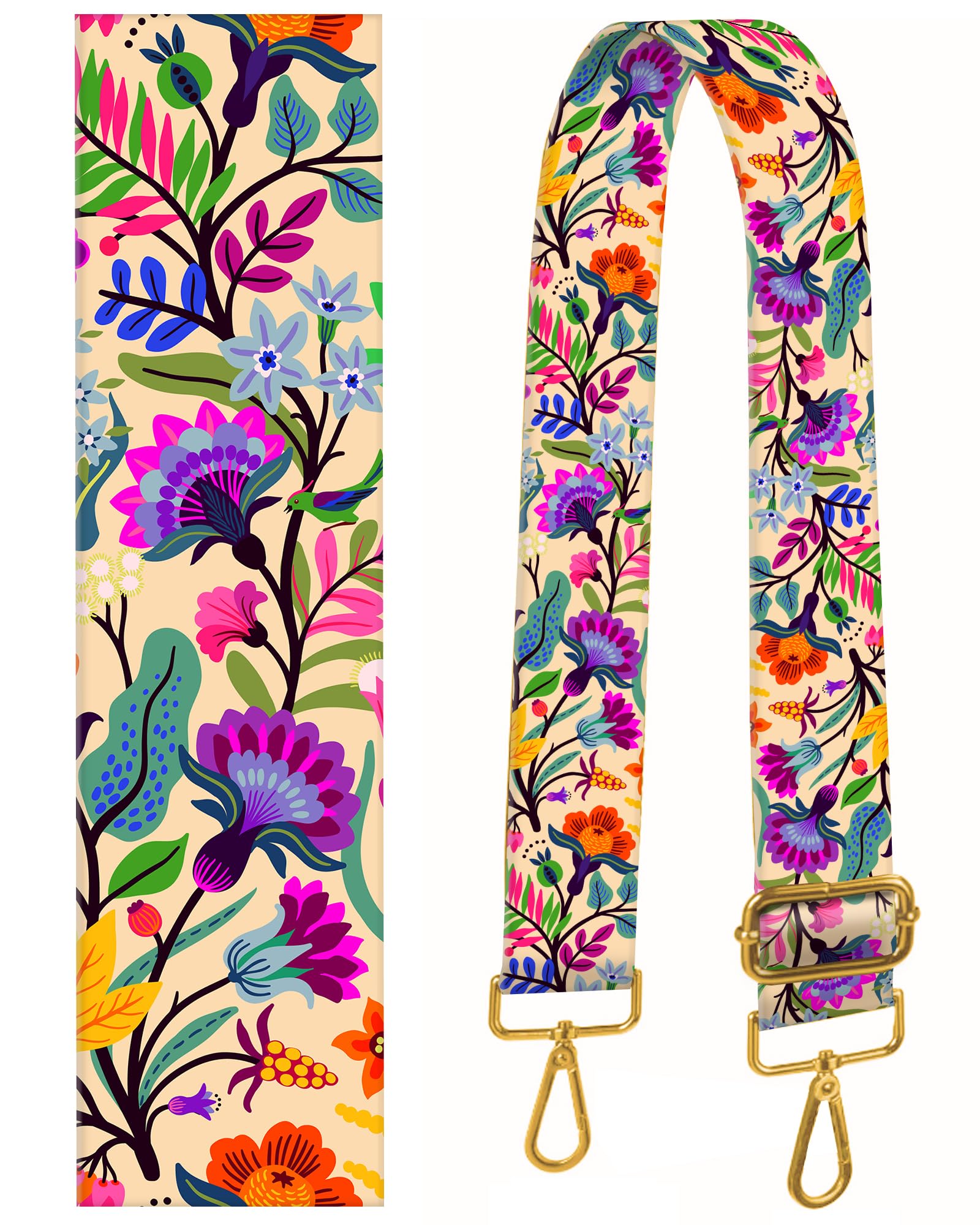 BeauBeast Purse Strap Replacement Crossbody 2" Wide Shoulder Strap, Cute Handbag Strap Bag Strap Replacement Belts Adjustable