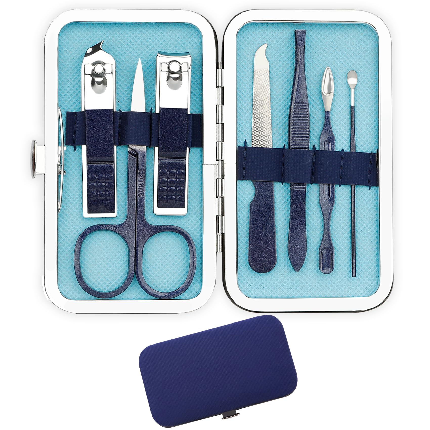 Kit de cuidado de uñas, juego de cortaúñas, kit de manicura para mujeres, kit de manicura y pedicura, kit de corte de uñas, juego de manicura profesional, kit de aseo, herramientas de uñas, kit de