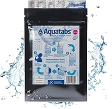 Water Purification Tablets 167mg (NaDCC) x 50 – Treat 20–25 Litres per Tablet – Camping, Travel & Emergency