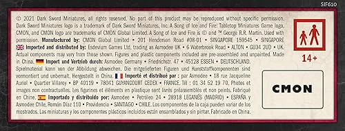 Miniatura 11 de CMON Juego de caja de mesa en miniatura de Targaryen Heroes II de Canción de Hielo y Fuego, líder de héroes legendarios en batalla, juego de