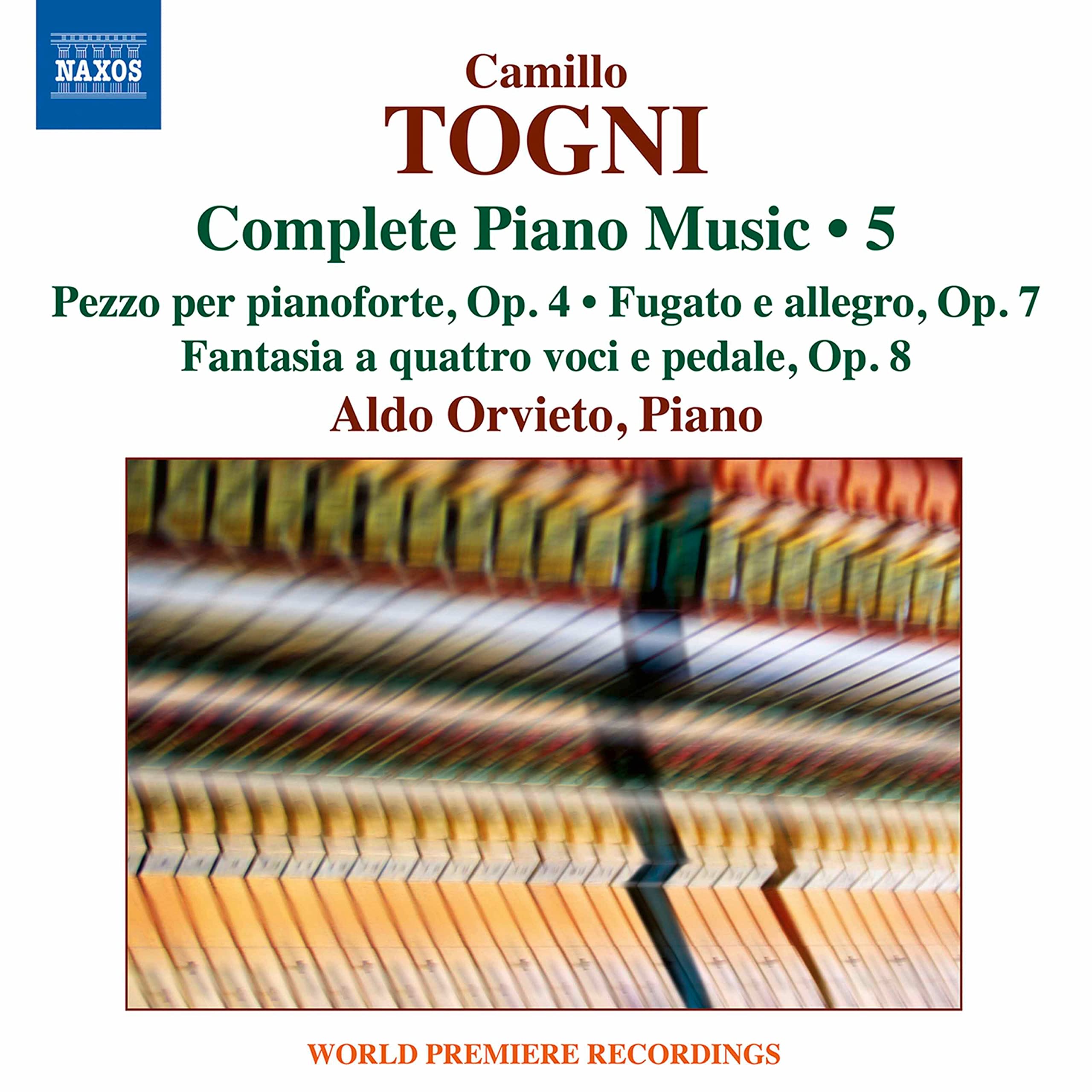 Camillo Togni: Complete Piano Music, Vol. 5