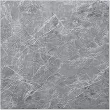 Art3dwallpanels Peel and Stick Floor Tiles 30-Pack 12 x 12 inch, Self Adhesive Waterproof Vinyl Flooring Marble Pattern for Kitchen, Dining Room, Bedrooms, Cover 30 Sq. Ft, Grey Marble