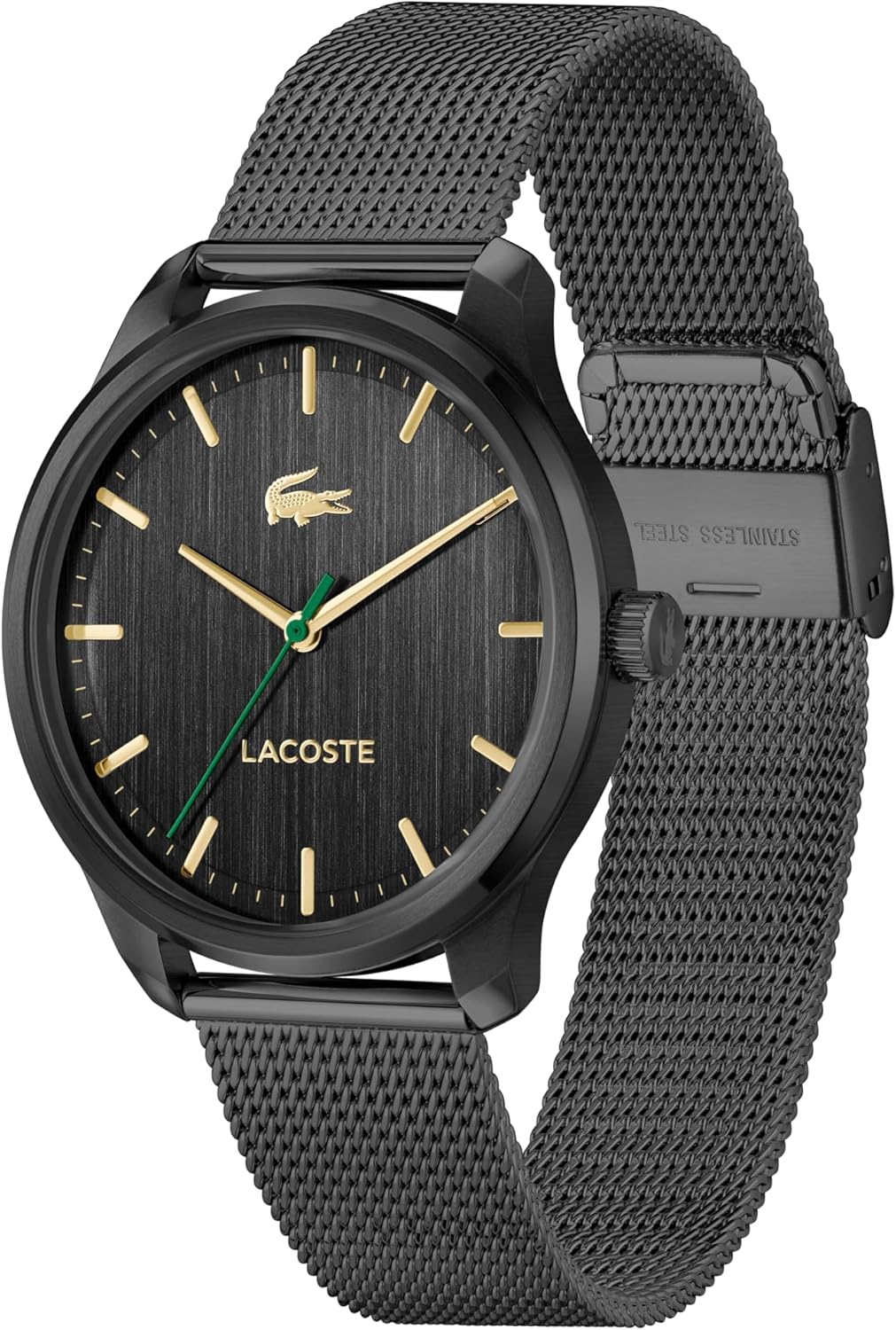 Lacoste Lisbon Men’s Quartz Watch - Three-Hand Sunray Dial with Stick Indexes, Polished Case, Crocodile Logo - Modern, Classic Timepiece - Gift for Him 42mm - Image 3