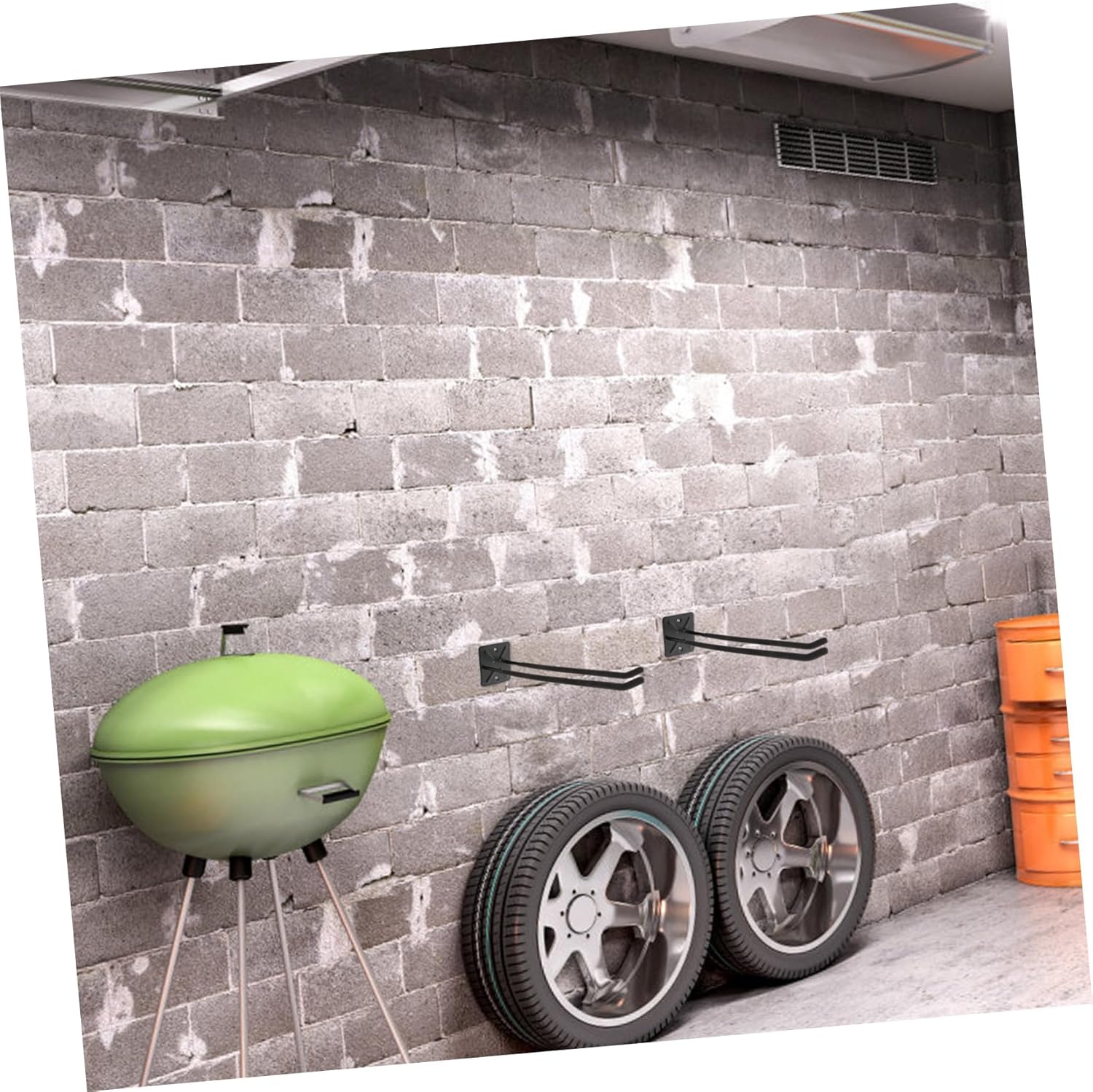 Cabilock Heavy Duty Garage Hooks Wall Mount Tire Hangers for Tool Storage Utility Hooks for Car Tires Ladders and More