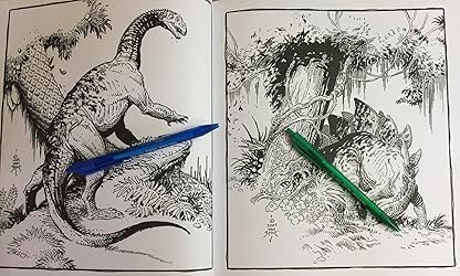 Amazon.com: Dinosaurs: A Coloring Book by William Stout: 9781608878642 ...