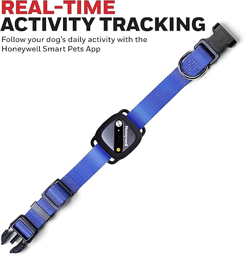 Miniatura 2 de Honeywell Rastreador de actividad para mascotas con GPS para perros, azul - Usa tu collar o incluye talla única, para todos los cuello, geo-cercado,
