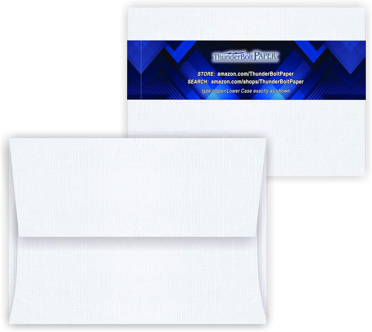 Buy 5X7 Cut Size Cards with A7 Envelopes Bright White Linen 50