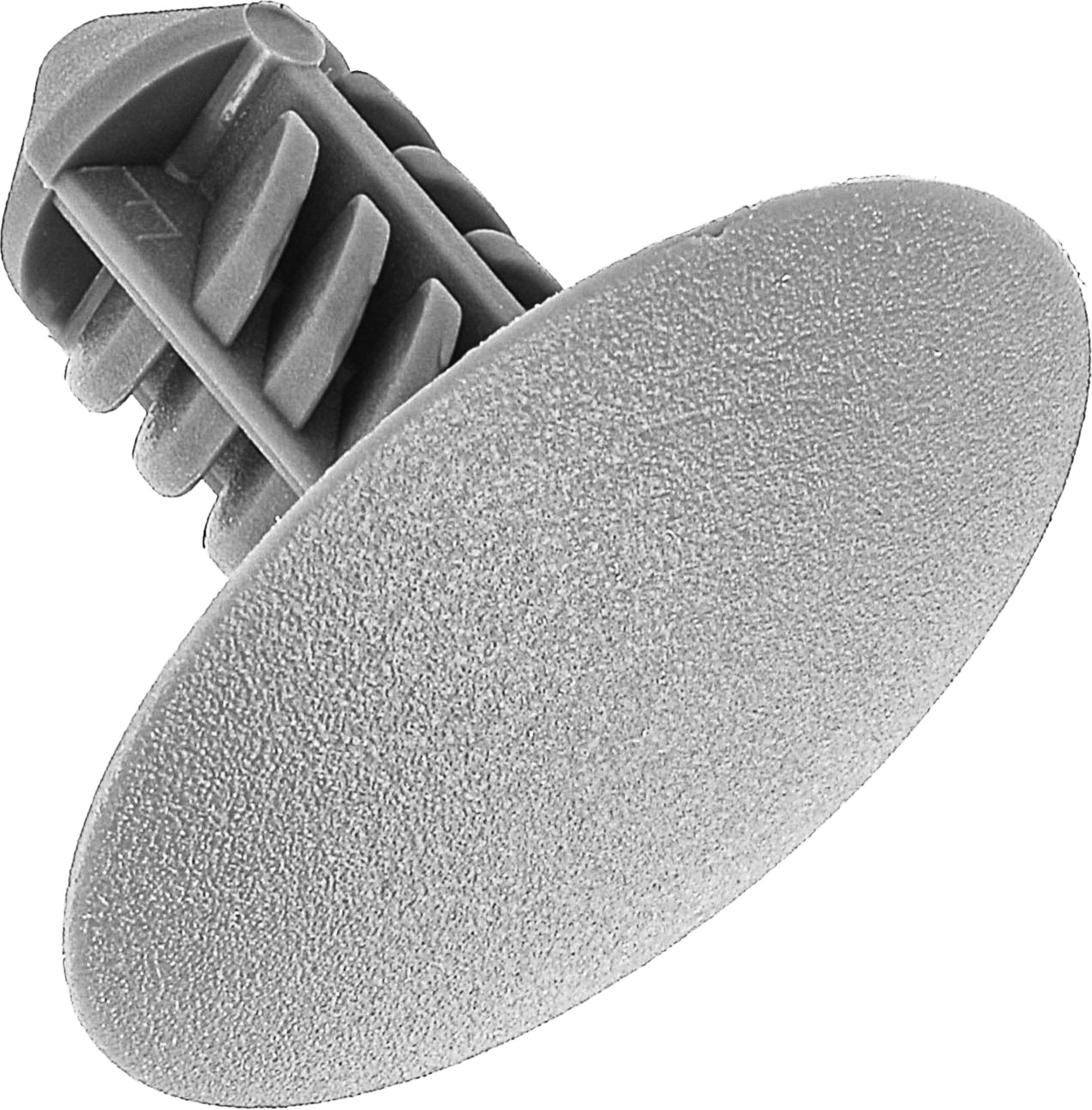 Interior Trim Clip for Renault/Logan Vehicles, 6.7 mm, Punch, Grey, Pack of 15