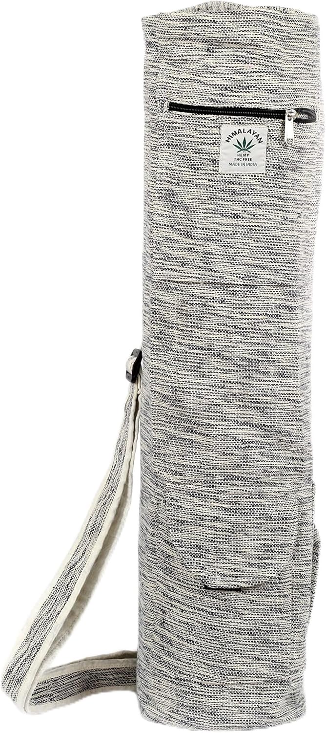 Hemp Yoga Mat Bag Yoga Mat Carrier Full-Zip Eco Friendly Exercise Fit upto 26 Inches Yoga Mat Bag