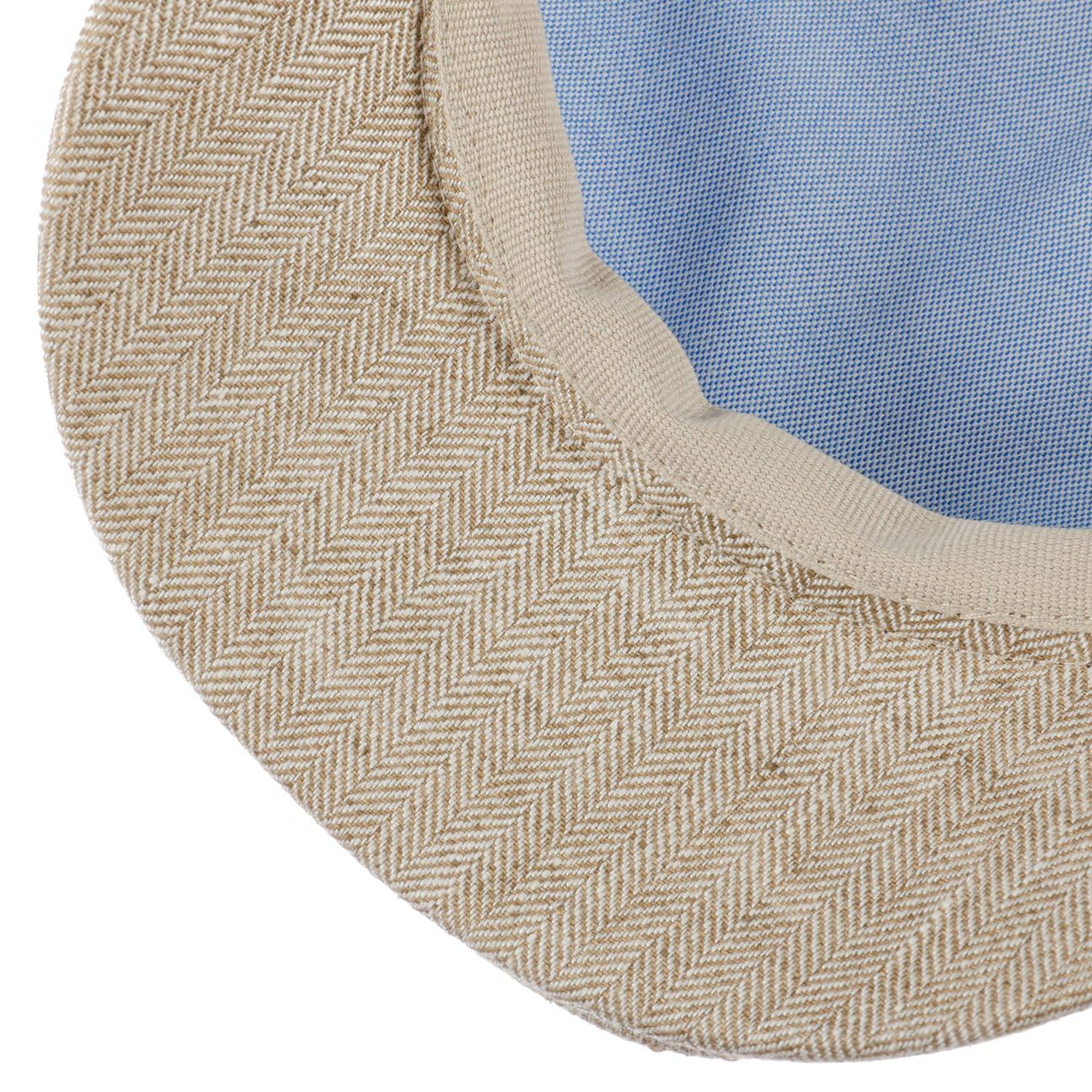 Stetson Herringbone lniana czapka z daszkiem męska – lniana czapka z daszkiem z ochroną UV 40 – czapka męska wyprodukowana w UE – czapka z bawełnianą podszewką – czapka z suwakiem na wiosnę/lato –
