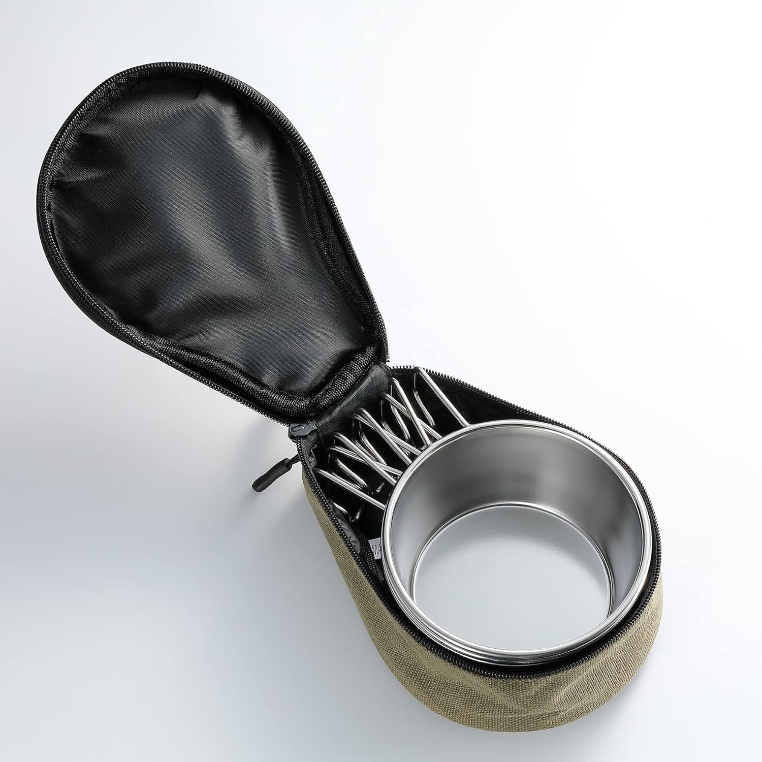 Camping Moon S-360-3P+B Camping Cup, Stainless Steel, Deep Type, 12.2 fl oz (360 ml), Set of 3