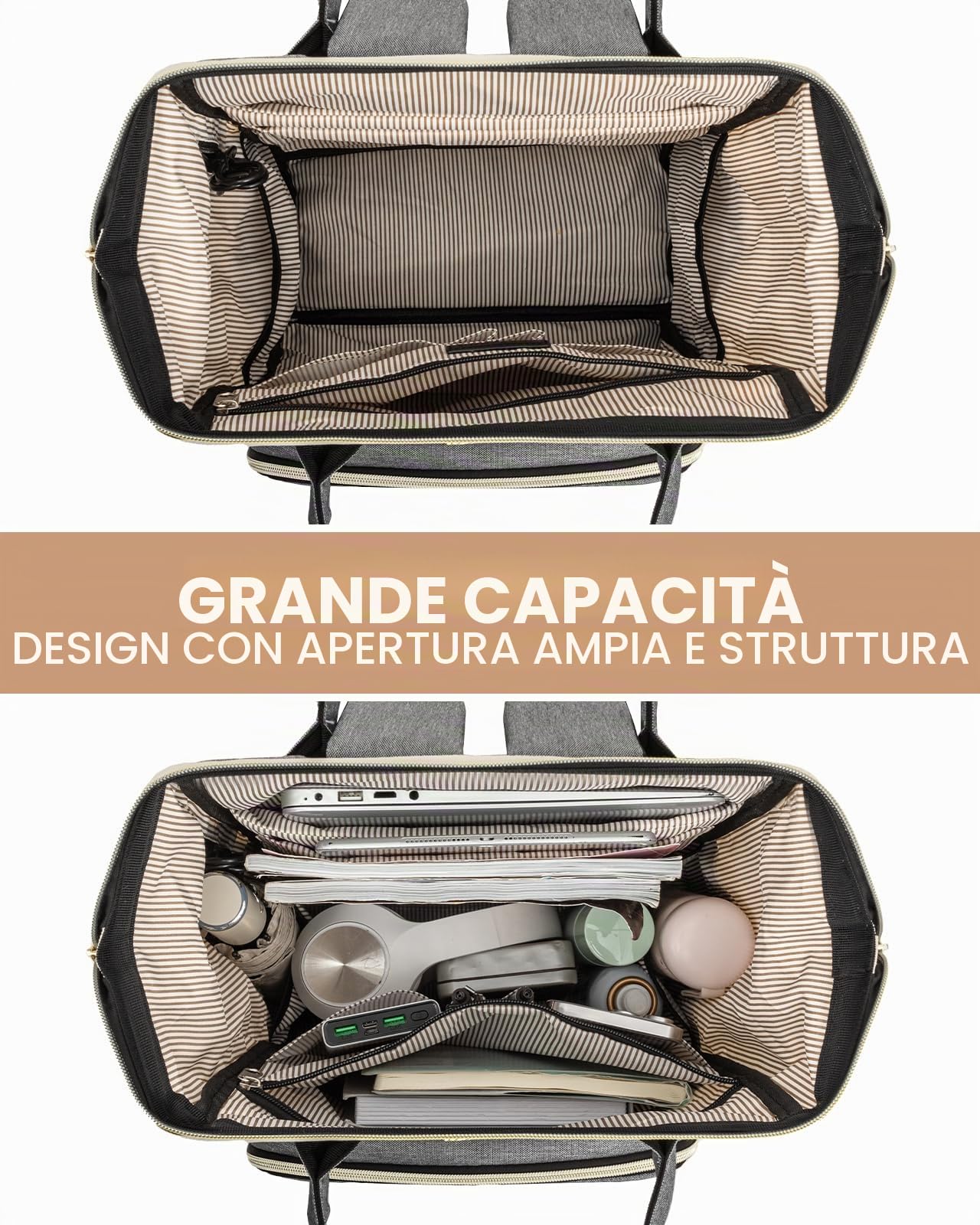 LOVEVOOK Zaino Porta PC Donna, Zaino Antifurto Impermeabile Donna, Zaino per Laptop Portatile 15.6/17 Pollici, Zaino per Viaggi Affari