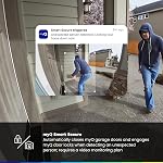 Chamberlain myQ Video Doorbell | 2K Camera, Battery/Wired, Color Night Vision, Live View with 2-Way Talk, Motion Detection & Real-Time Alerts, 150 Deg Wide View, Black