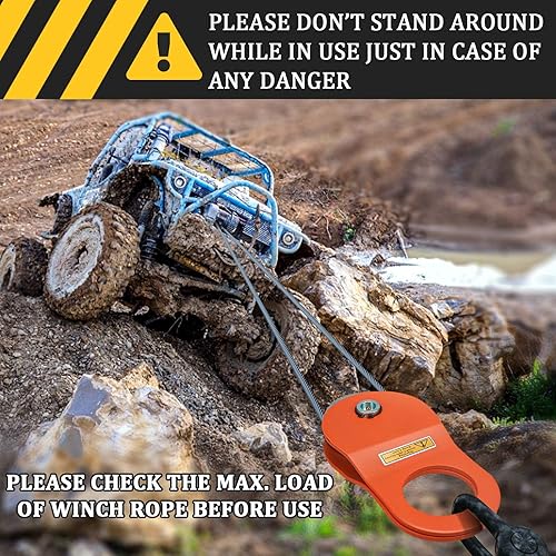 Miniatura 6 de TICONN 10 Ton Winch Snatch Block Towing Pulley Blocks 22,000 LBS Capacity, Heavy Duty Offroad Recovery Accessory for Truck, Tractor, ATV & UTV