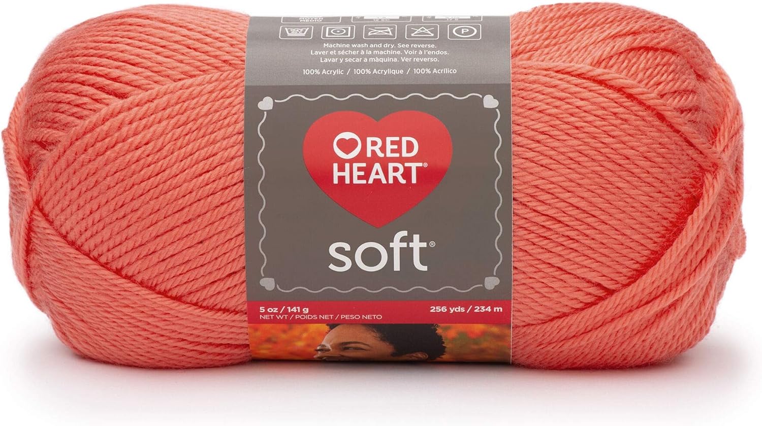 Red Heart Soft Yarn (3-Pack) Coral E728-9251