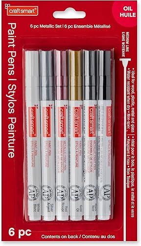 Miniatura 2 de Craft Smart - Juego de bolígrafos metálicos de línea media (6 unidades)