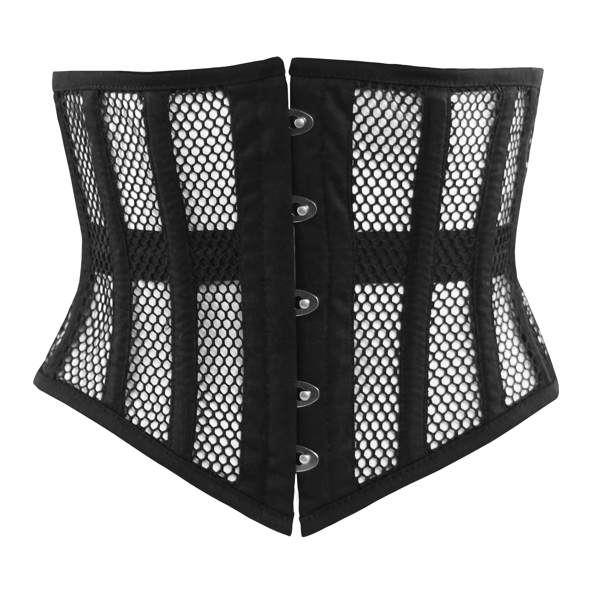 ZOCUZOWomen's Short Torso Steel Boned Corset Heavy Duty Waist Training Underbust Corset for Truly Defined Curves