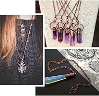 Vista 4 de Pandahall 10M/10Yards Iron Cross Cable Chains Red Copper Color Twist Cross Necklace Finding Chains Size: Chains: About 4mm Long 2.7mm Wide 0.7mm