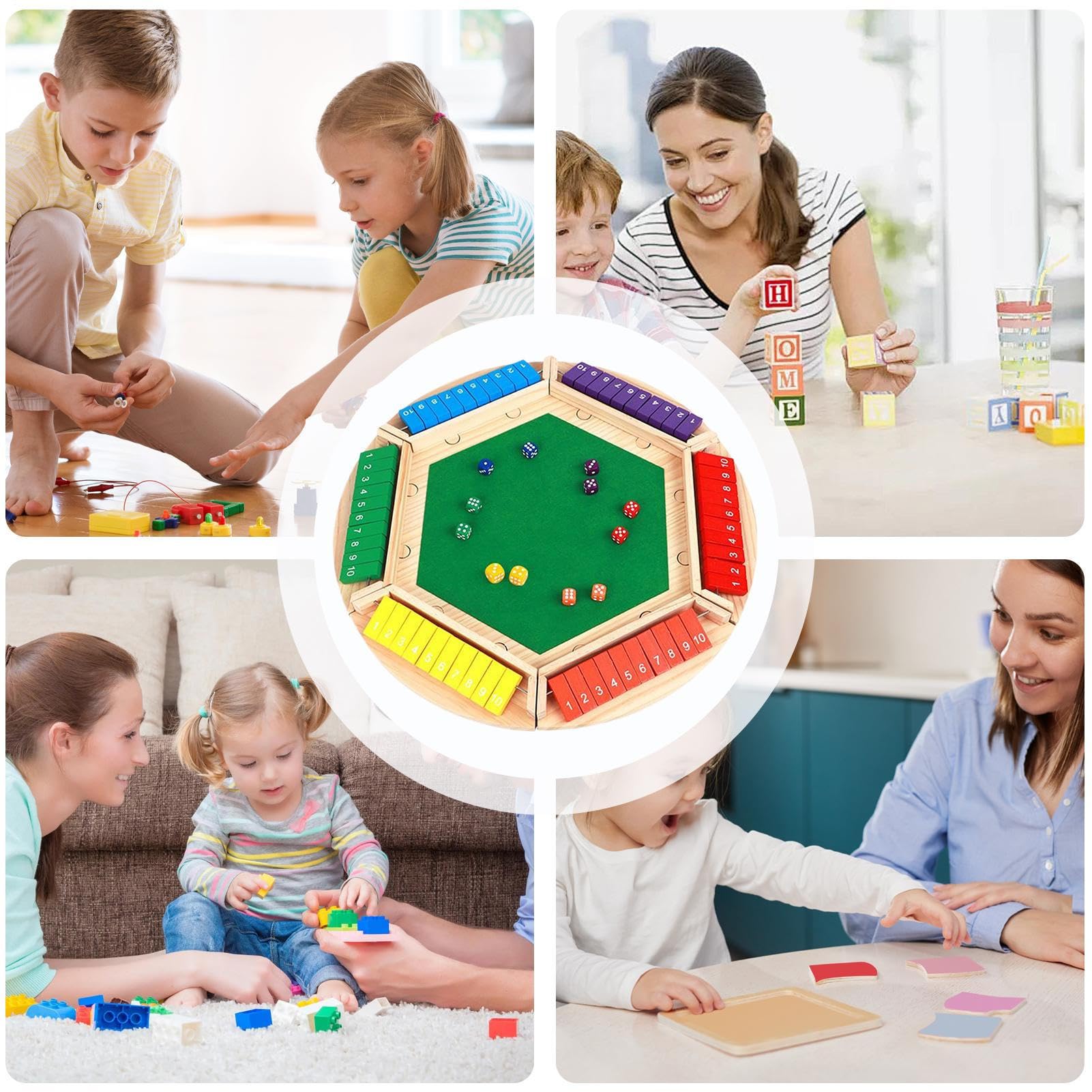 Juegos De Beber Juguetes Educativos de Números de Madera | Juguetes De Aprendizaje De Estrategia Y Pensamiento Lógico Para Adultos Mujeres Niños Niñas Cumpleaños Hogar Acampada Aula