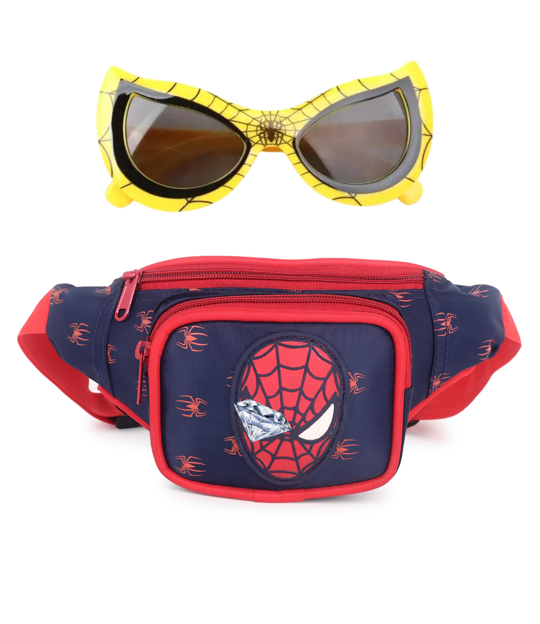 Multicolor Waist Bagg Cartoon Character Waist Bag Girls Messenger Waist Bag/Backpack Shoulder Bag Side Bag for Kids Girls Children Birthday Gift(Random Color) with Sunglass (Black)-image-35
