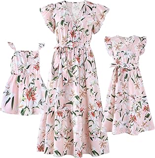 Mommy and Me Family Matching Outfits Women and Girls Stylish Dresses - Buy now