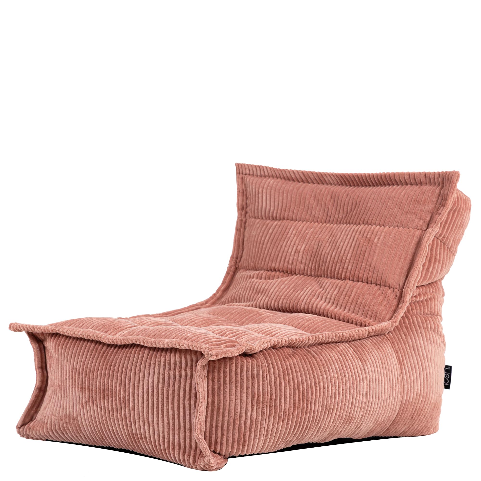 icon Dolce Kids Cord Bean Bag Chair with Filling Included, Pink