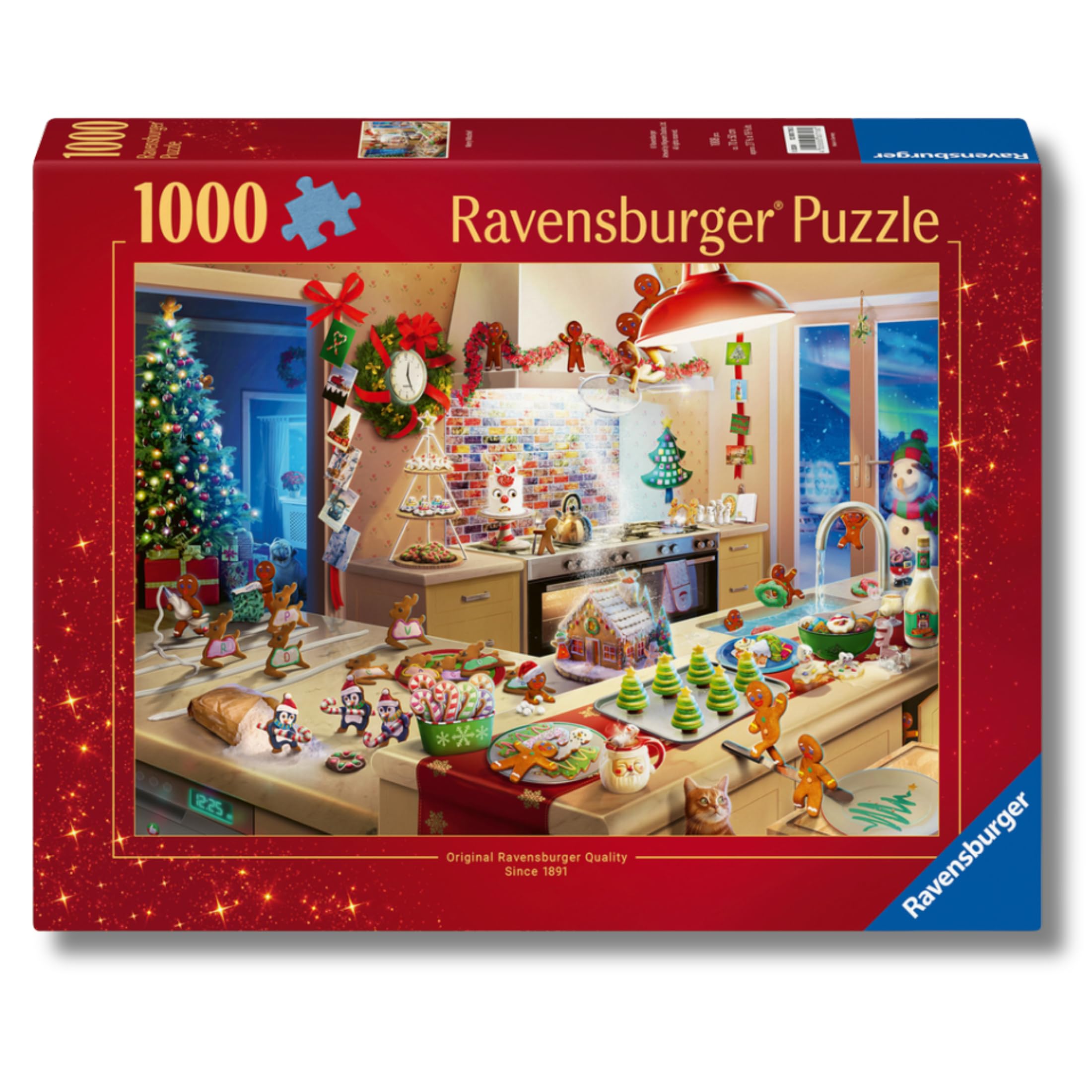 Ravensburger - Puzzle 1000 Pezzi Birbanti Natalizi | Puzzle Adulti E Famiglie | Dimensione Di 70x50 cm | Regalo Adulti | Regali Natale