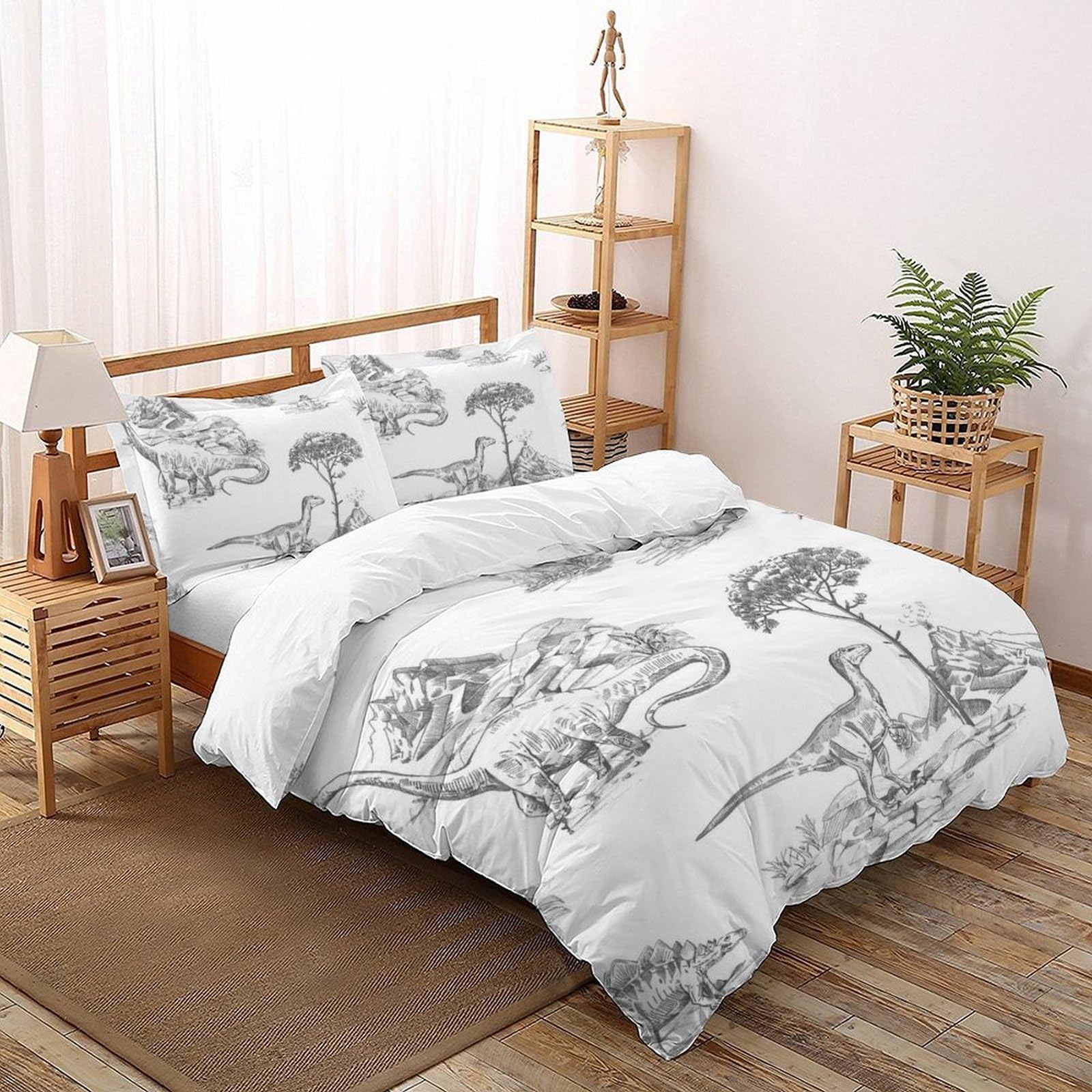 Housse de couette 3D enfants 220x240 cm avec 2 taies d'oreiller
