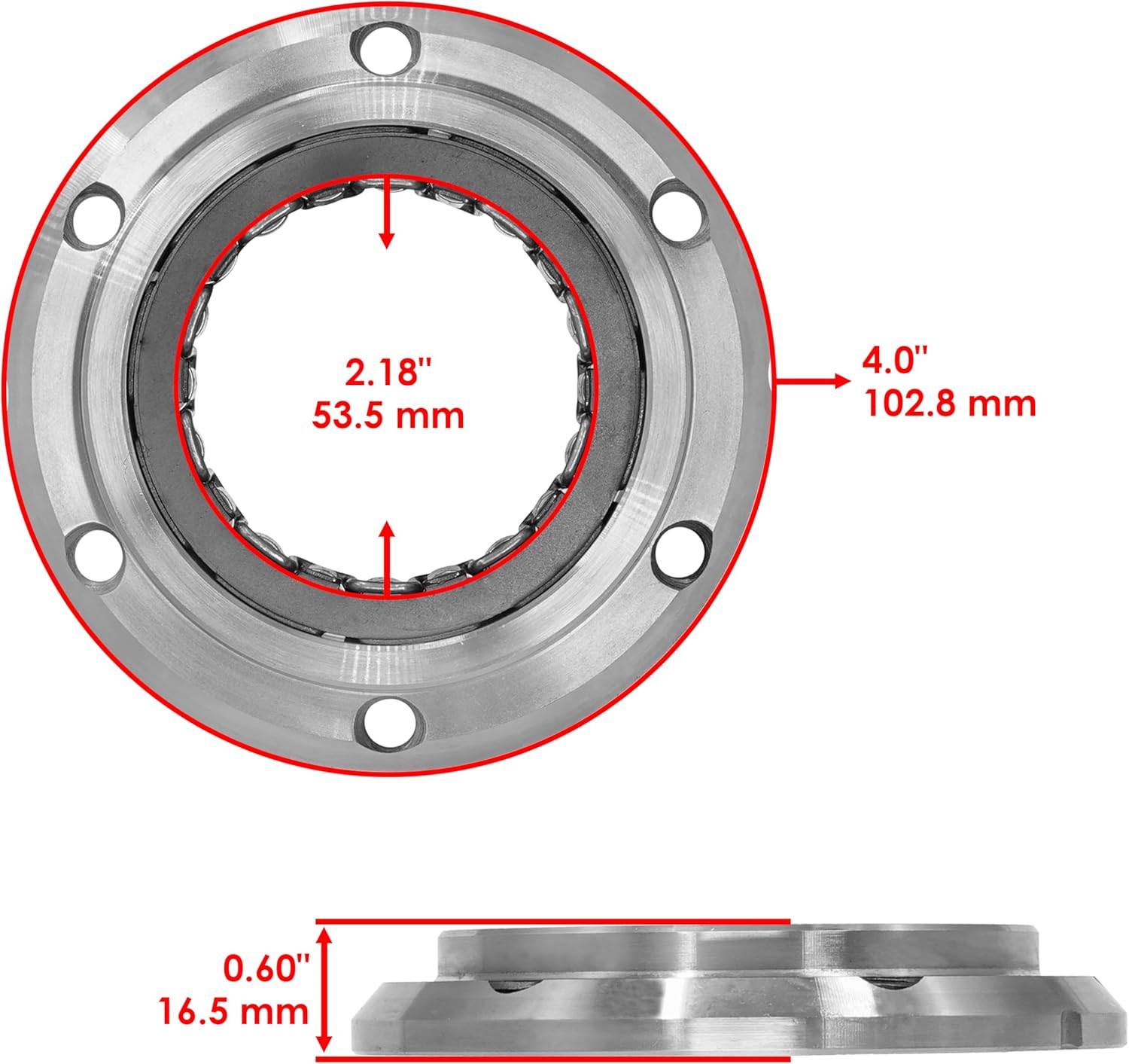 Caltric Starter Clutch One Way Bearing Compatible with Honda Sxs700M4 M4D Pioneer 700-4 2014-2022