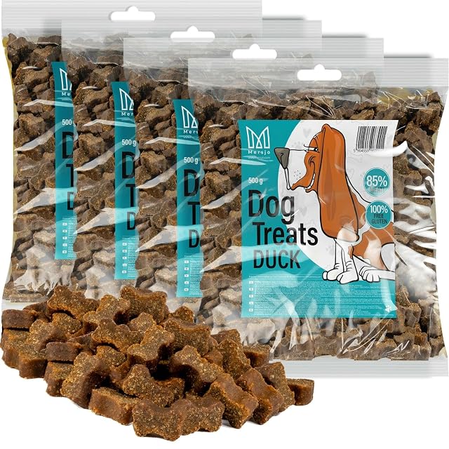 MERSJO Aperitivos para perros - 2000 g comida seca para perros, golosinas para perros