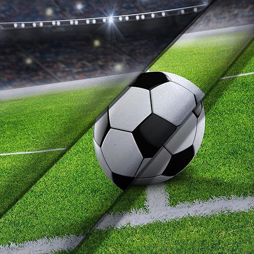 Miniatura 7 de GOAOK Tapiz de fútbol americano, tapiz de fútbol americano para hombres y niños, decoración de sala de deportes, césped de fútbol americano, tapiz