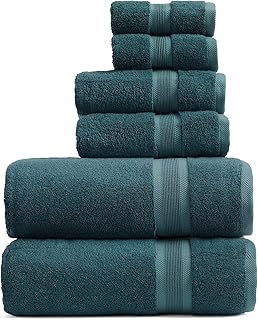 Springtree Home Luxury Viscose from Bamboo Bath Towel Set 6 Piece Set | ...