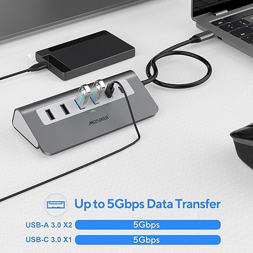 Miniatura 4 de Adaptador multipuerto USB C, estación de acoplamiento USB-C 9 en 1 con HDMI 4K, 5Gbps tipo C 3.0, USB-A3.02.0, 100W PD, SDTF para MacBookPro