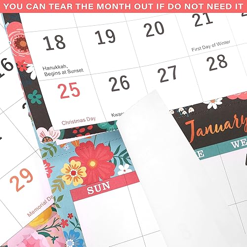 Miniatura 6 de Calendario de pared 2024  Calendario 2024, calendario mensual de 12 meses de enero de 2024 a diciembre de 2024, 14.6 x 11.5 pulgadas, bloque grande
