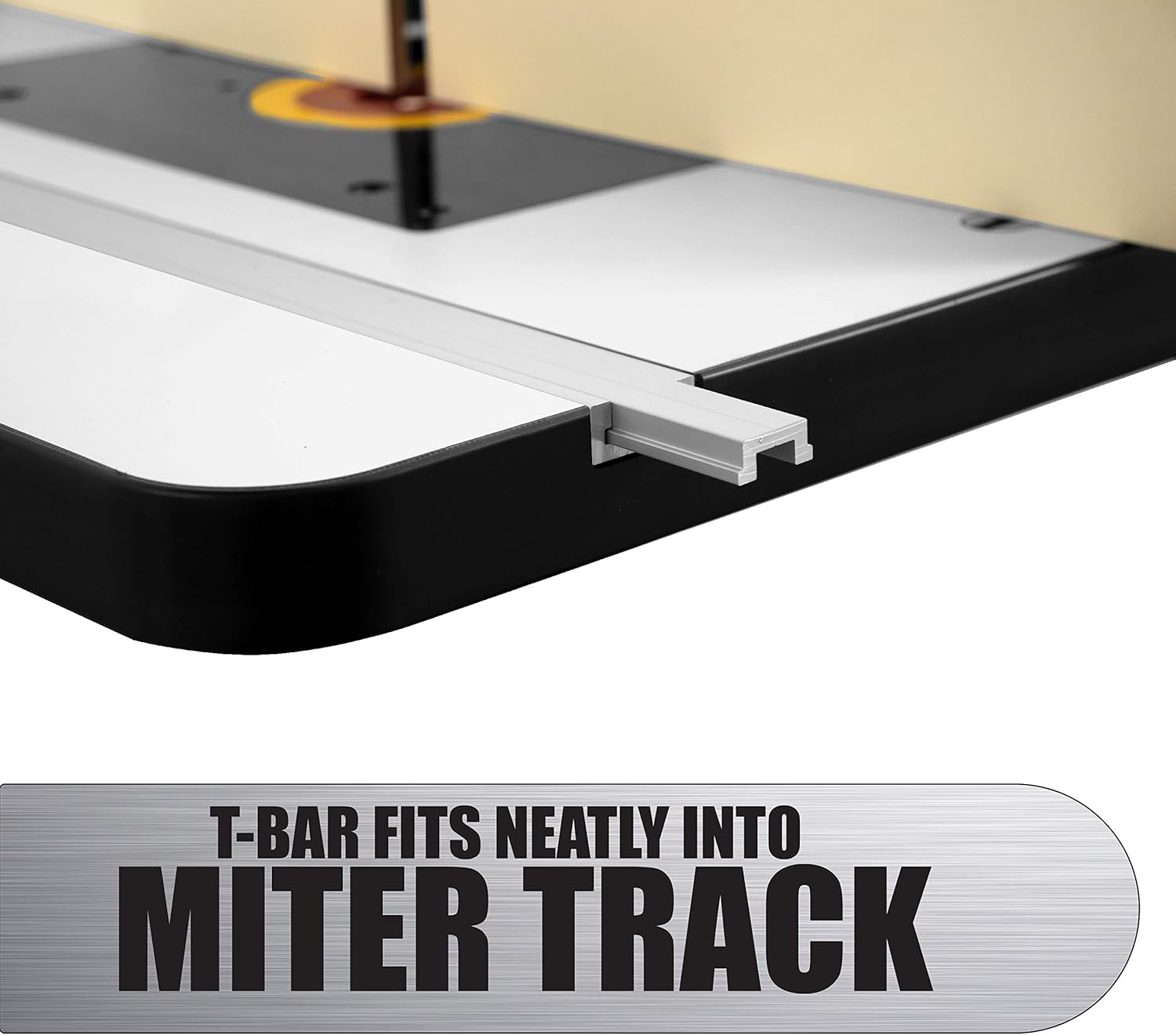 Peachtree Woodworking Supply Anodized Aluminum Miter T Track w/T-Bar Rail for Jigs Fixtures Sleds Router Tables and General Woodworking 32 inch MADE IN THE USA