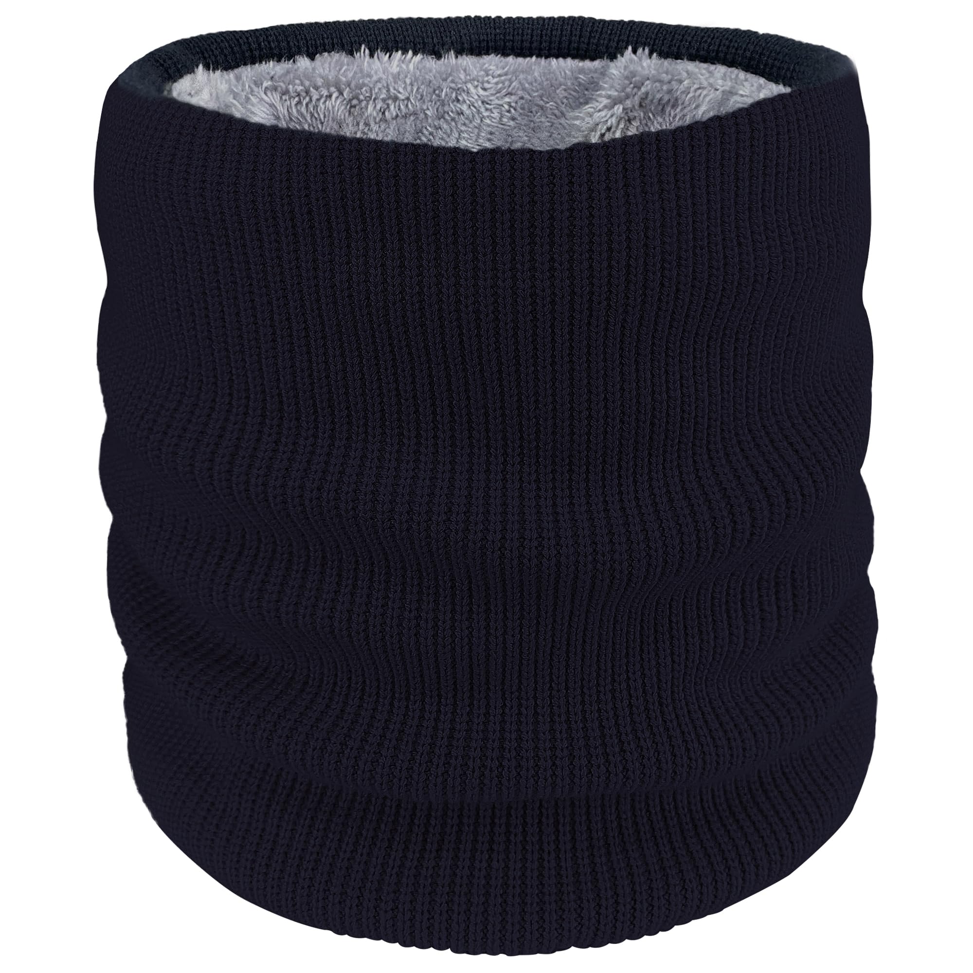 Winter Neck Warmer Fleece Tube Scarf for Men Women Thermal Tube Scarf Thick Knitted Neck Gaiter Ski Mask Scarf Gift for Cycling Outdoor-image-5