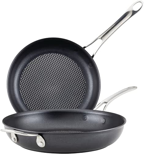 Anolon X Hybrid Nonstick Induction Frying Pans/Skillet Set, 10 Inch
