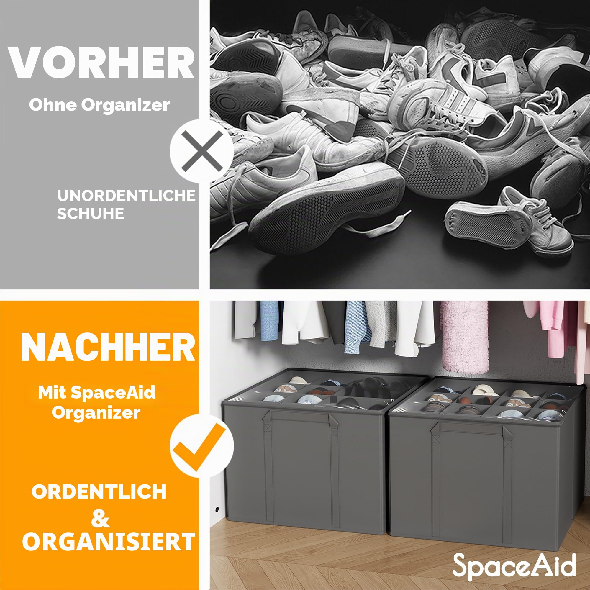 SpaceAid Schuh-Organizer für Schrank – Bild 2
