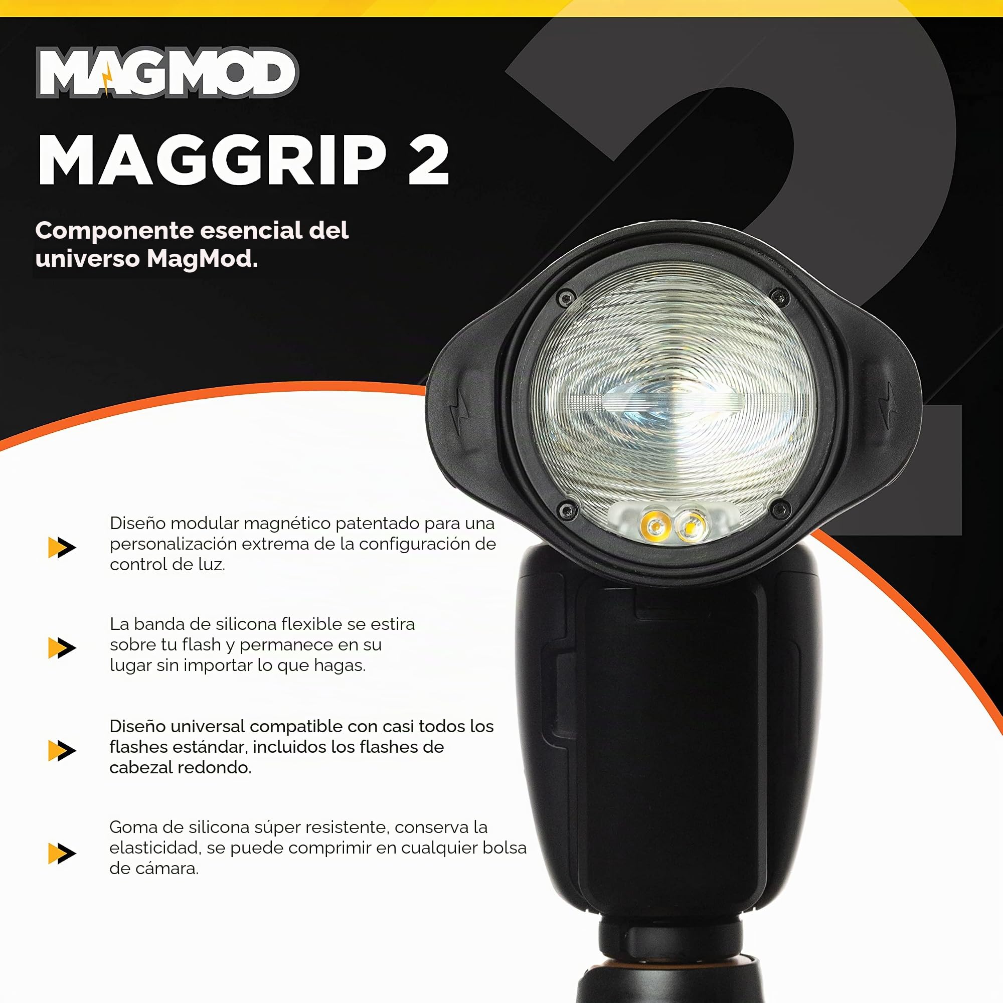 MAGMOD MagGrip 2 - Fijación magnética para difusor de luz, fácil y Seguro