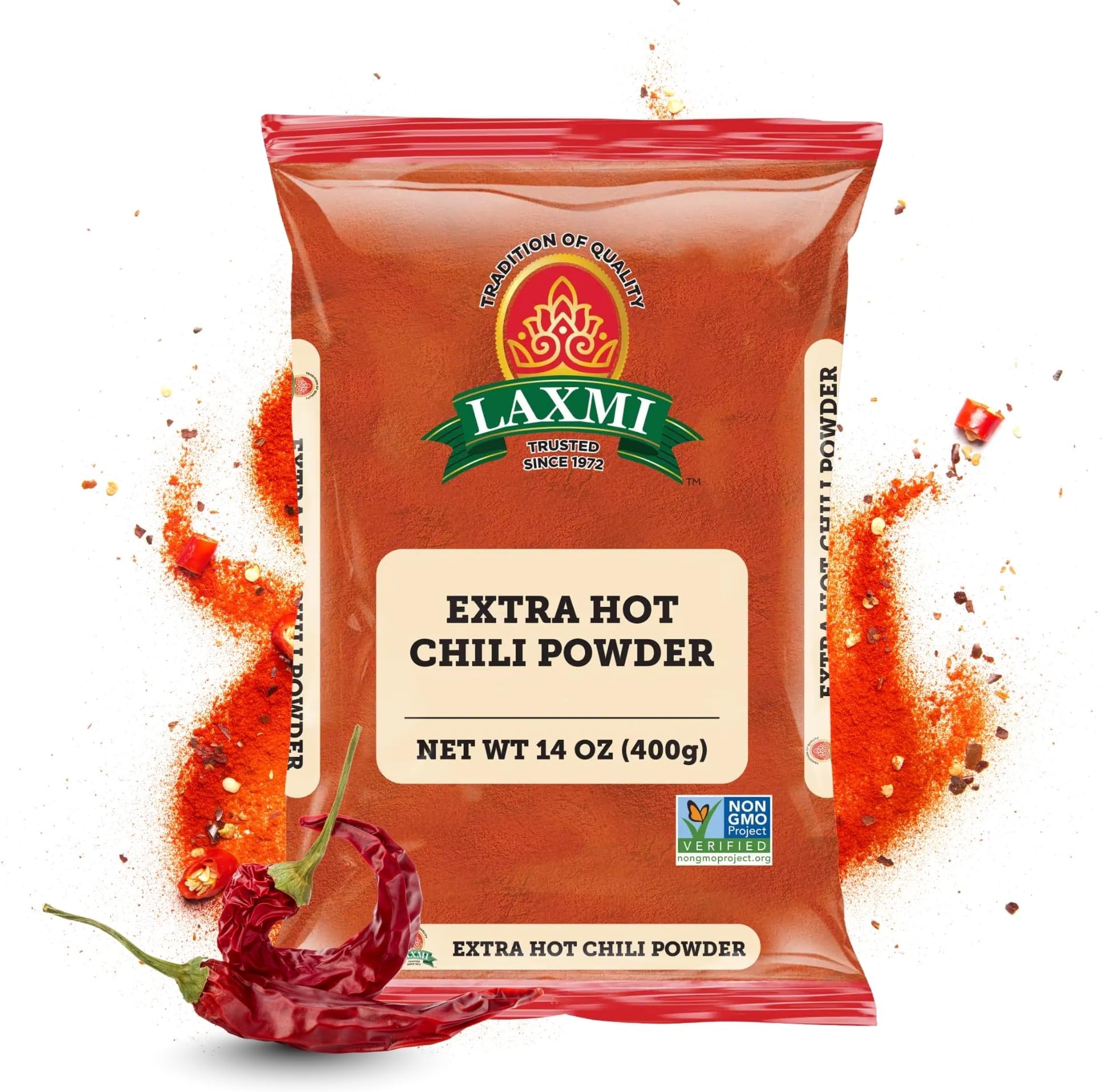 Laxmi Red Chilli Powder (Xtra Hot) - 14oz (400g)