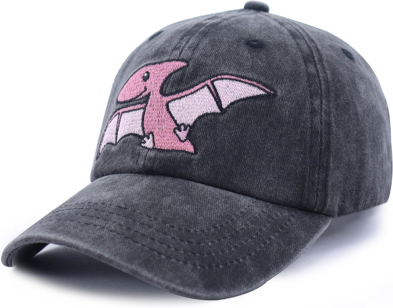 Stegosaurus Hat for Boys Girls, Cute Cotton Embroidered Dinosaur Decor Baseball Cap - Image 3