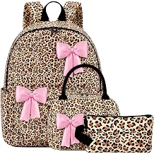 Shyyween 3 Pcs Backpack Bags Set with Cotton Quilted School Lunch Box Pencil Bag Daypack Bookbags for Girl Women TravelBlue Floral