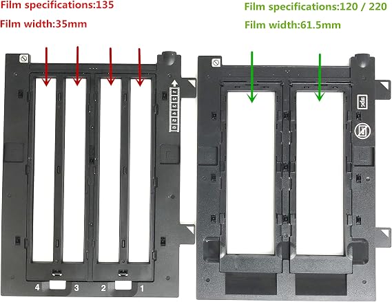 120/220 & 135 Scanner Medium Format Film Strip Holder Negative Positive Photo Holder Compatible with Epson Perfection V700 V750 V800 V850 GT-X900 GT-X970 GT-X980