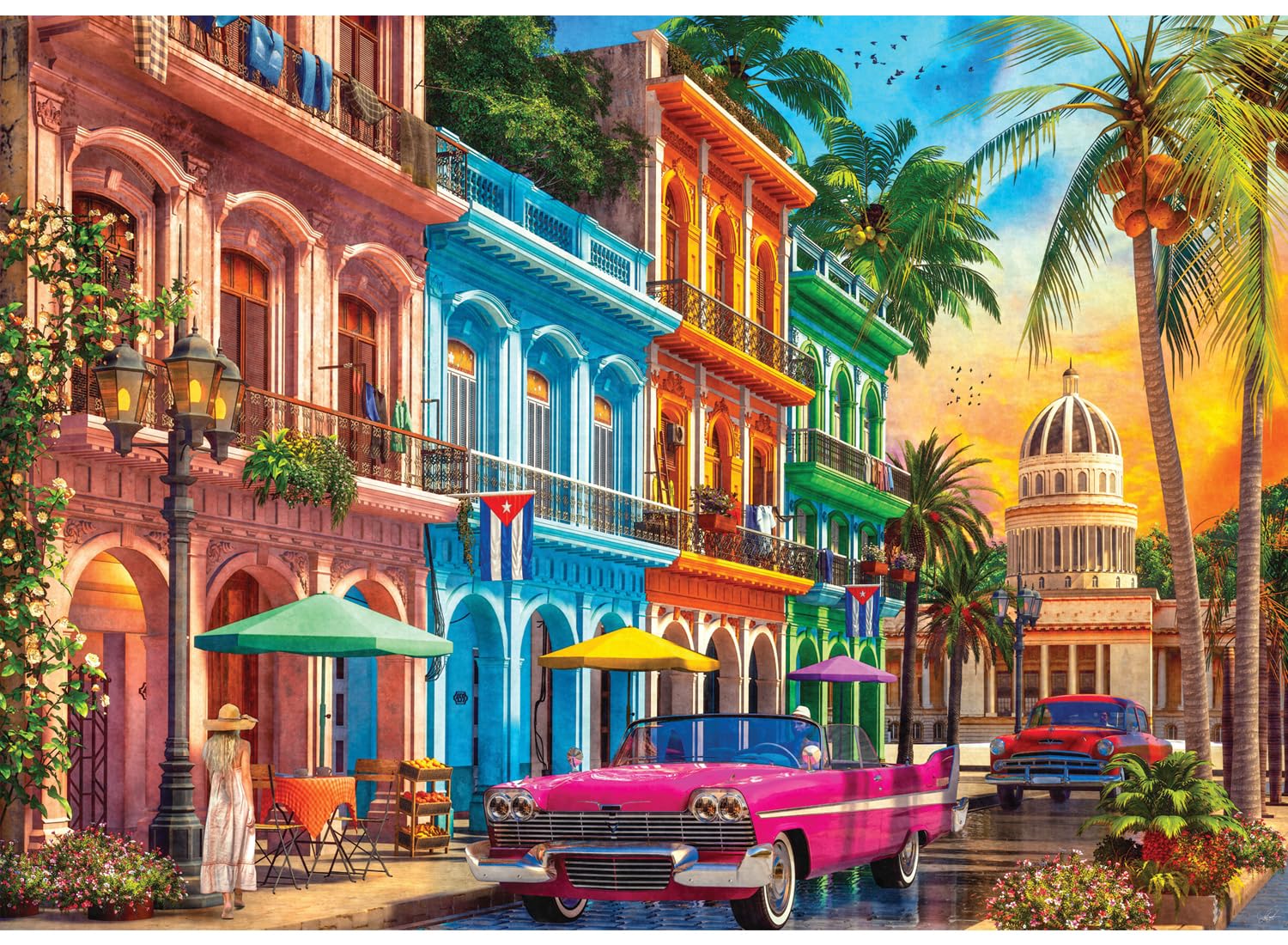 Amazon.com: Anatolian Puzzle - Havana Sunset, 1500 Piece Jigsaw