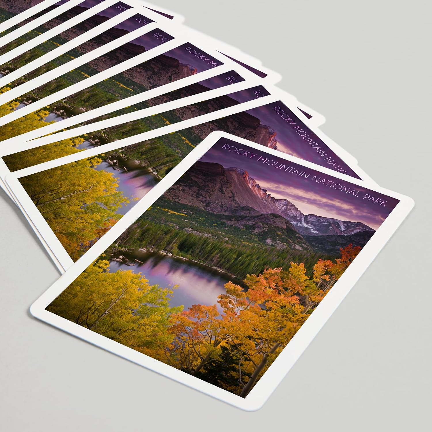 Lantern Press Rocky Mountain National Park, Colorado, Lake and Mountain, 52 Playing Cards for Adults, Poker Size Card Deck