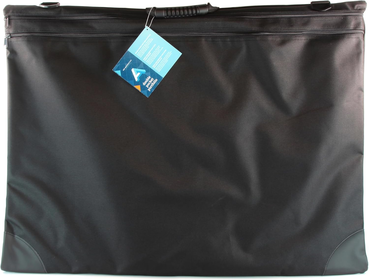 Art Alternatives Double Pocket Soft-Side Art Portfolio, 20" x 26" | Durable, water resistant nylon | Removable, adjustable shoulder strap | Storage Carrying Bag