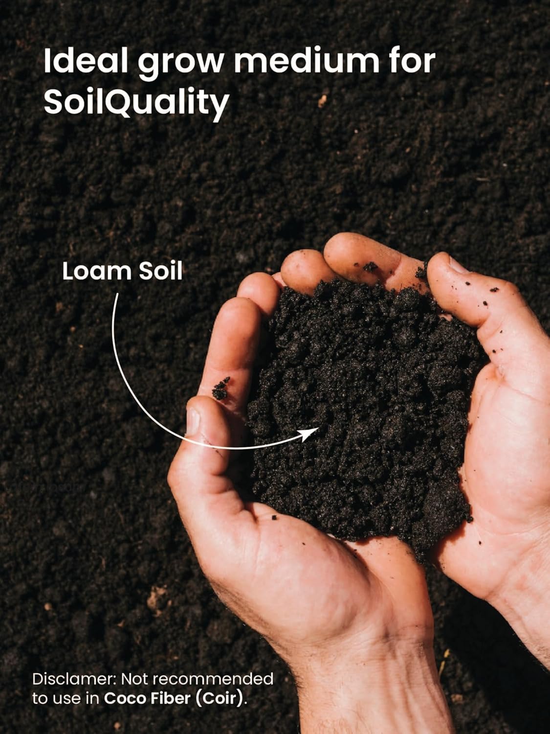 SoilQuality - Plants Soil Moisture and Nutrient Levels EC Measurement Sync Data Mobile App Tracking Perfect for Indoor Outdoor Gardening Water Resistant Greenhouse Potted Plants Garden Grow Room