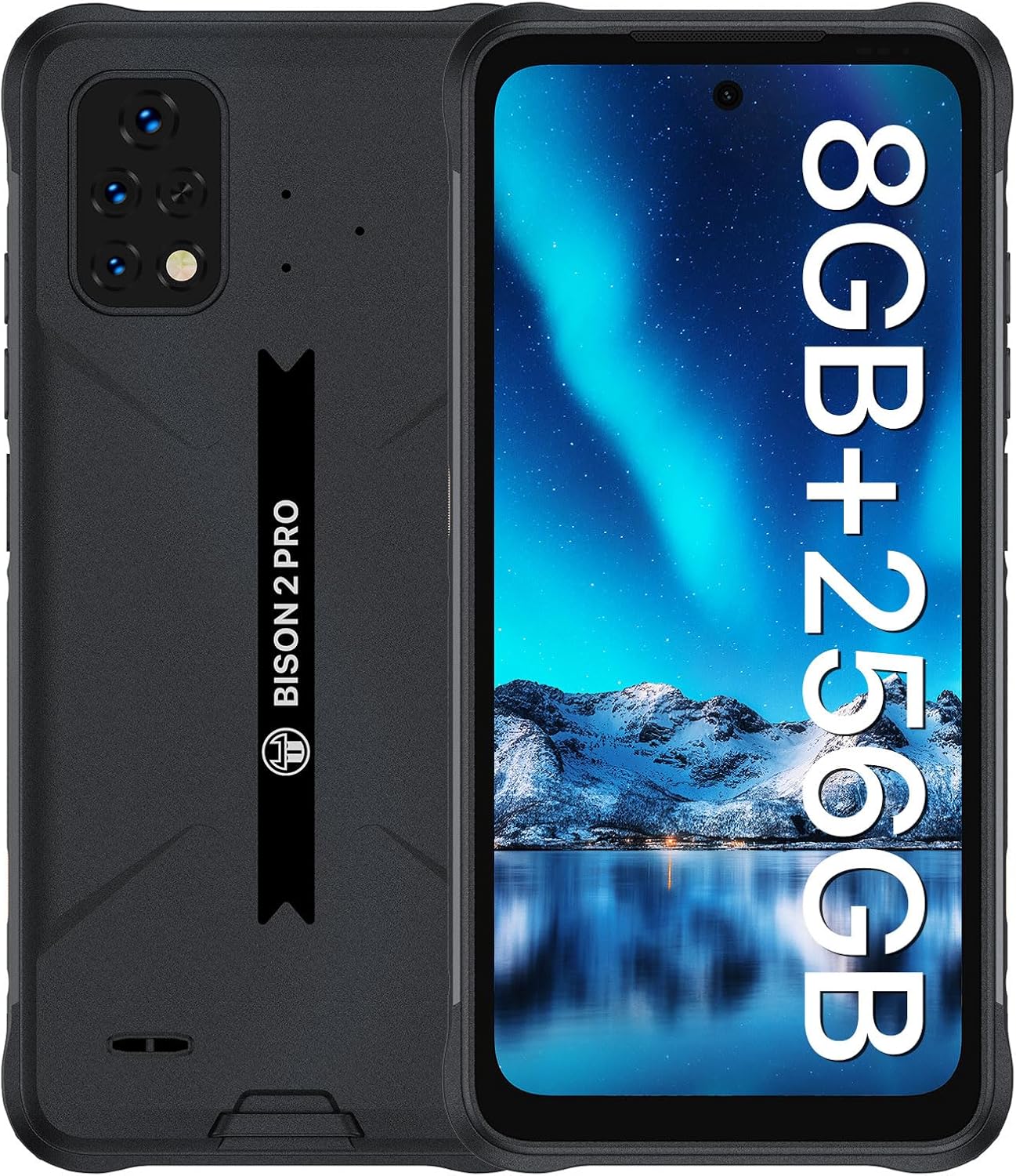 UMIDIGI Rugged Unlocked Cell Phones, Bison 2 PRO 8G+256GB, Rugged Smartphone with IP68 & IP69K, 6150mAh Mobile Phone, Android 12, NFC, 6.5″ FHD, 48MP AI Triple Camera, Dual 4G, 18W, Type-C, GPS UMIDIGI Rugged Unlocked Cell Phones, Bison 2 PRO 8G+256GB, Rugged Smartphone with IP68 & IP69K, 6150mAh Mobile Phone, Android 12, NFC, 6.5″ FHD, 48MP AI Triple Camera, Dual 4G, 18W, Type-C, GPS